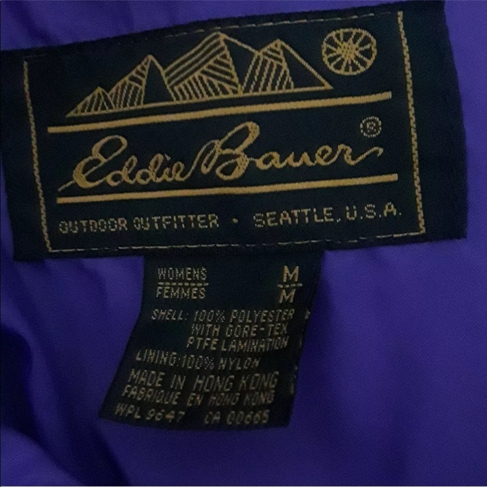Eddie Bauer quater zip pullover M 90s retro streetwear made in the USA - Picture 6 of 6